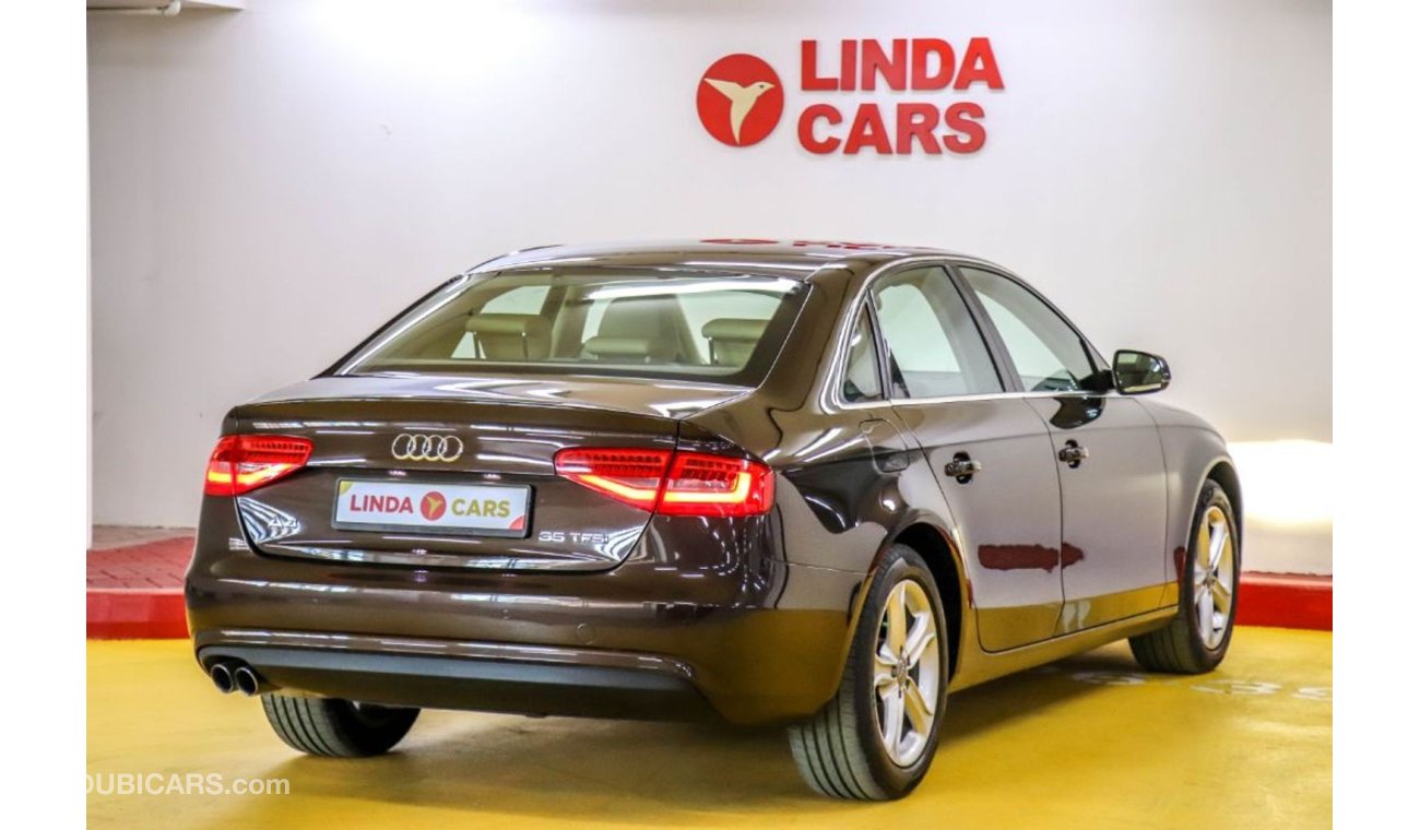 أودي A4 Audi A4 (WITH SUNROOF) 2015 GCC under Warranty with Zero Down-Payment.