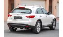 Infiniti QX70 2017 GCC under Warranty with Zero downpayment.