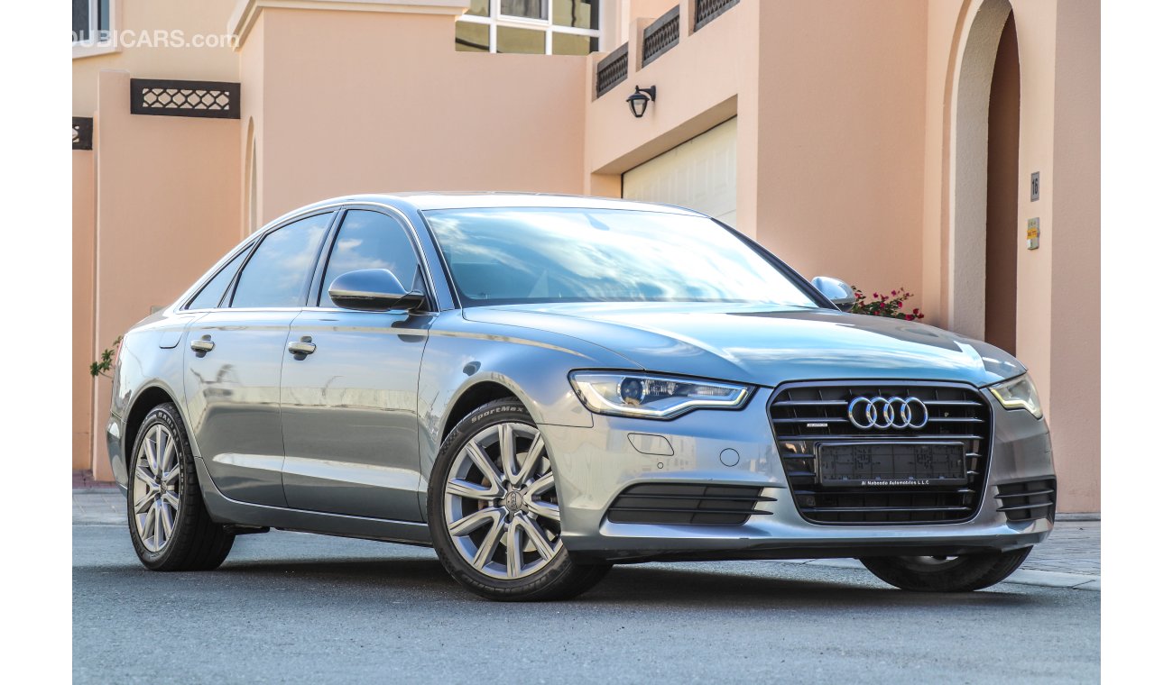 Audi A6 2.8 FSI Full option 2013 AED 1,100 P.M with 0% D.P under warranty