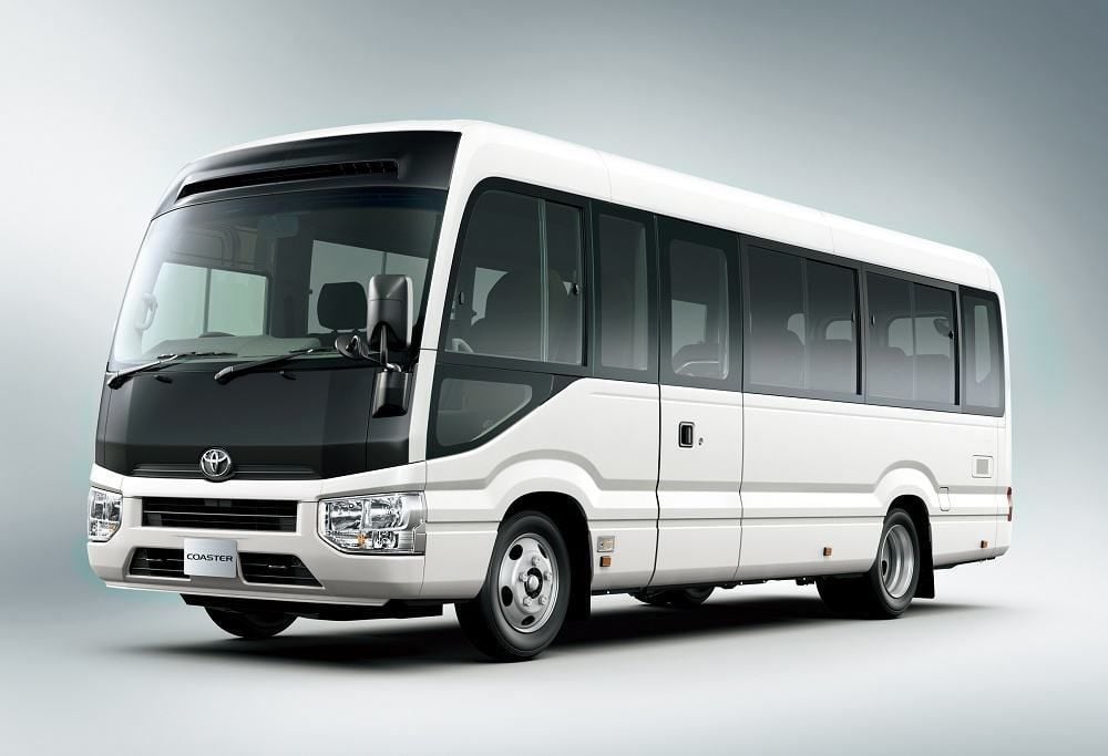 Toyota Coaster exterior - Front Left Angled
