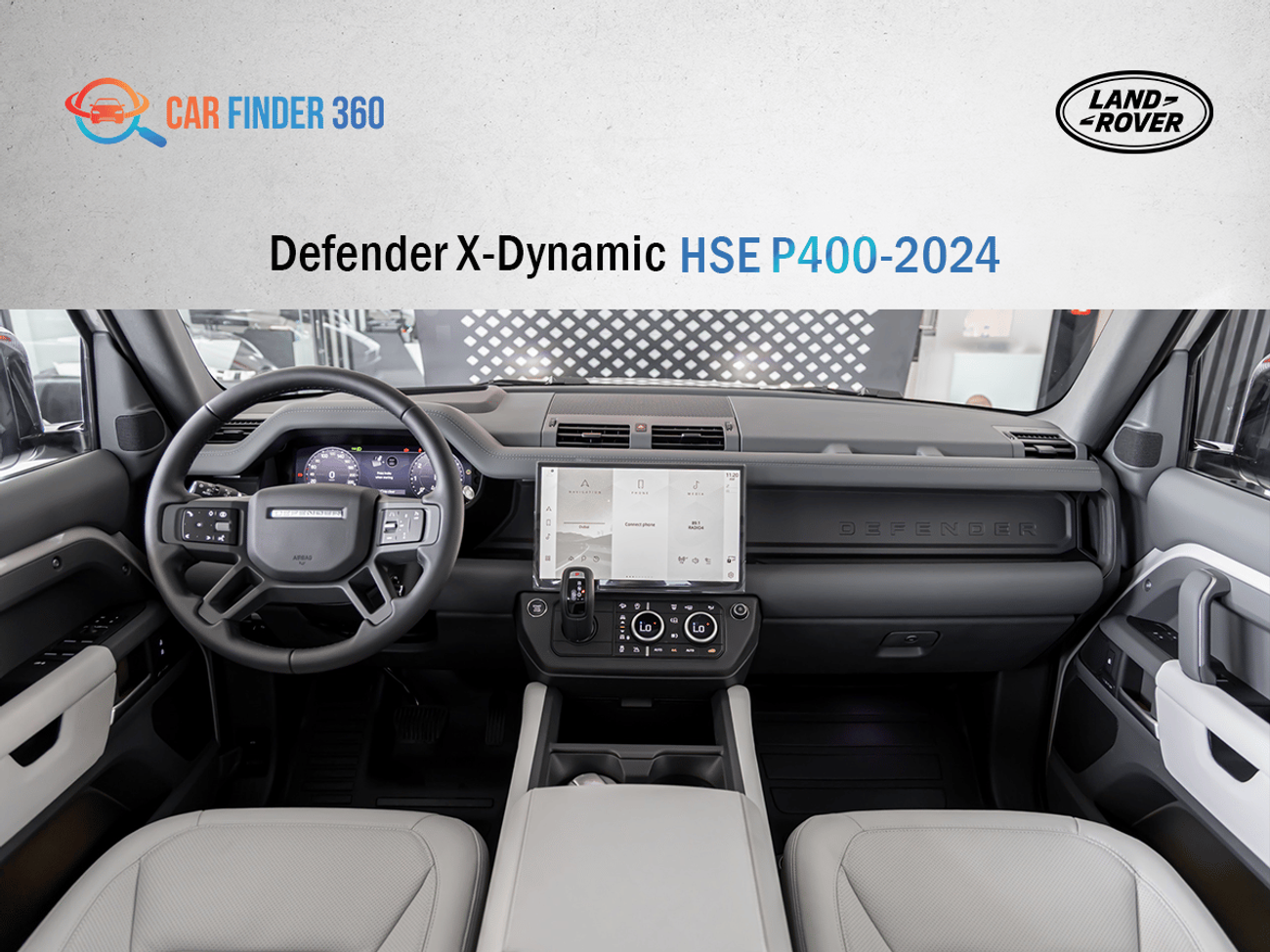 Land Rover Defender Land Rover Defender X-Dynamic HSE P400 - Nardo grey  - White Interior -  2026 - GCC(Export Only)