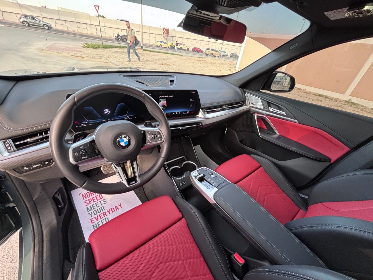 BMW X1 Veganza Coral Red/Black Interior