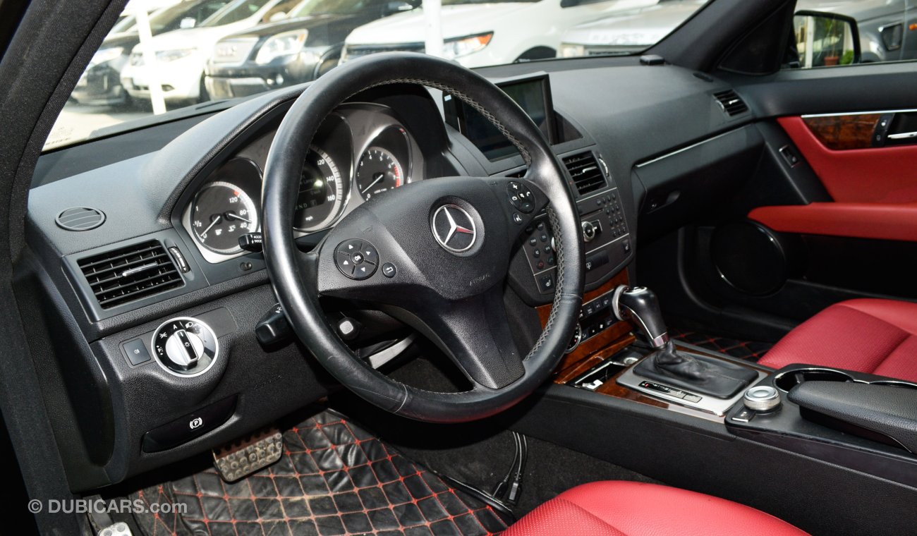 Mercedes-Benz C 300 Imported model 2011, black color, leather slot, sensor wheels, in excellent condition