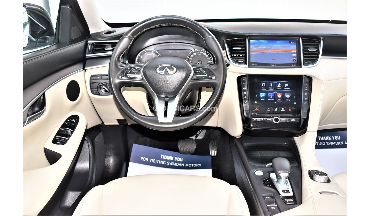 Infiniti QX50 AED 1839 PM | 2.0L TC LUXURY GCC DEALER WARRANTY