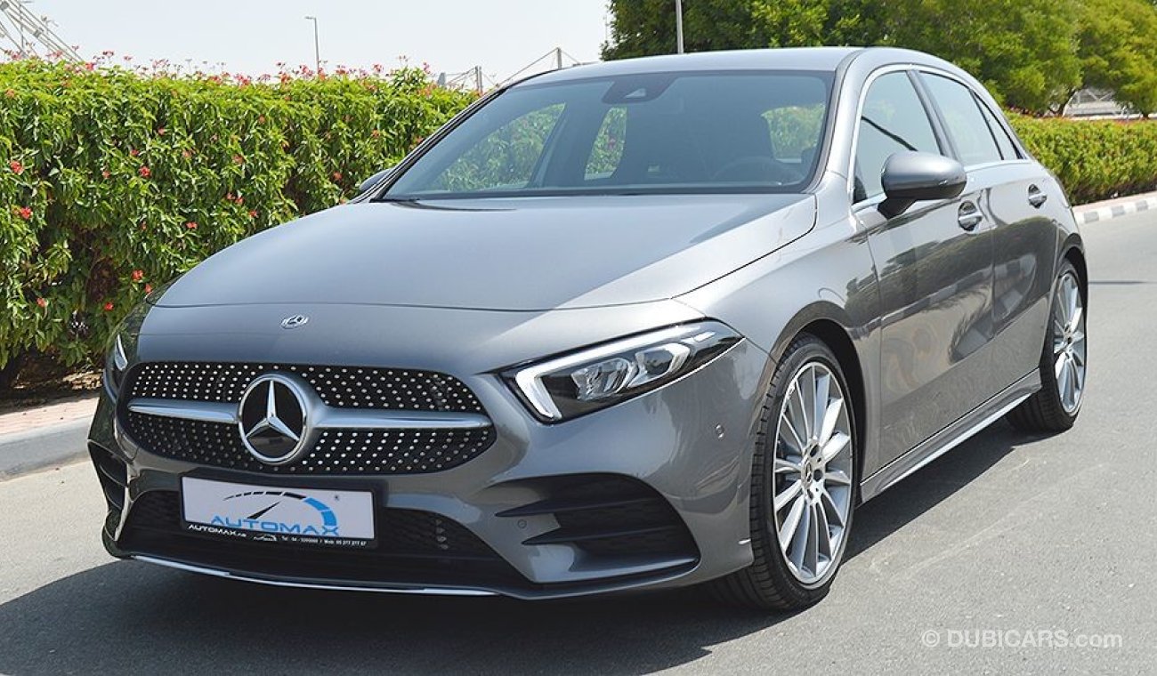 Mercedes-Benz A 200 AMG 2019, V4-Turbo GCC, 0km with 2 Years Unlimited Mileage Warranty