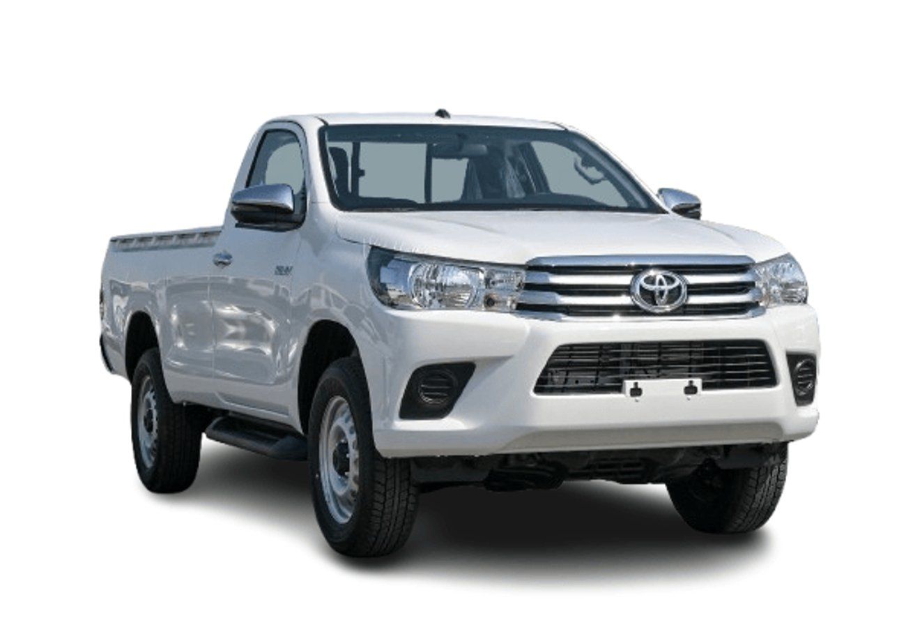 تويوتا هيلوكس ECTJRY003 - 2025 Toyota Hilux Single Cab DLX - 2.4L Diesel Manual 4wd - White with Red Interior