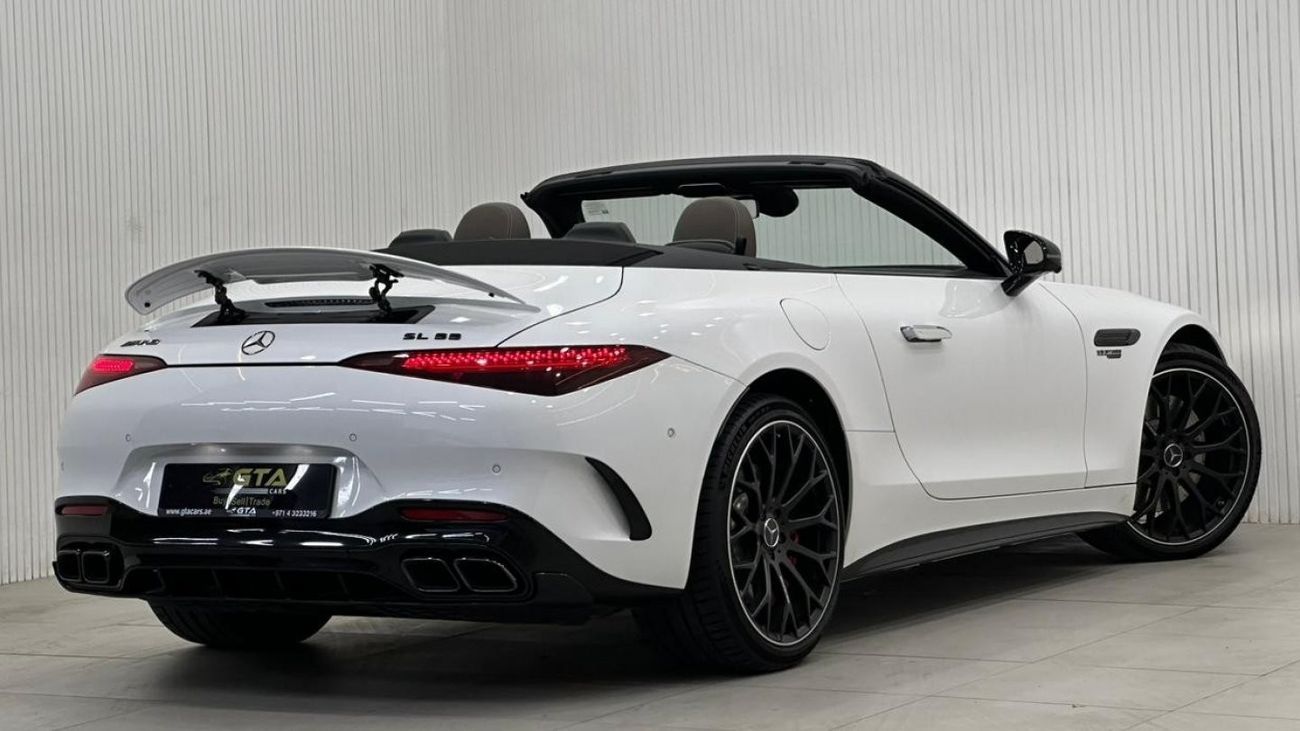 مرسيدس بنز SL 55 AMG 2022 Mercedes Benz SL55 AMG 4MATIC+, August 2028 Mercedes Warranty, Full Options, Low Kms, GCC