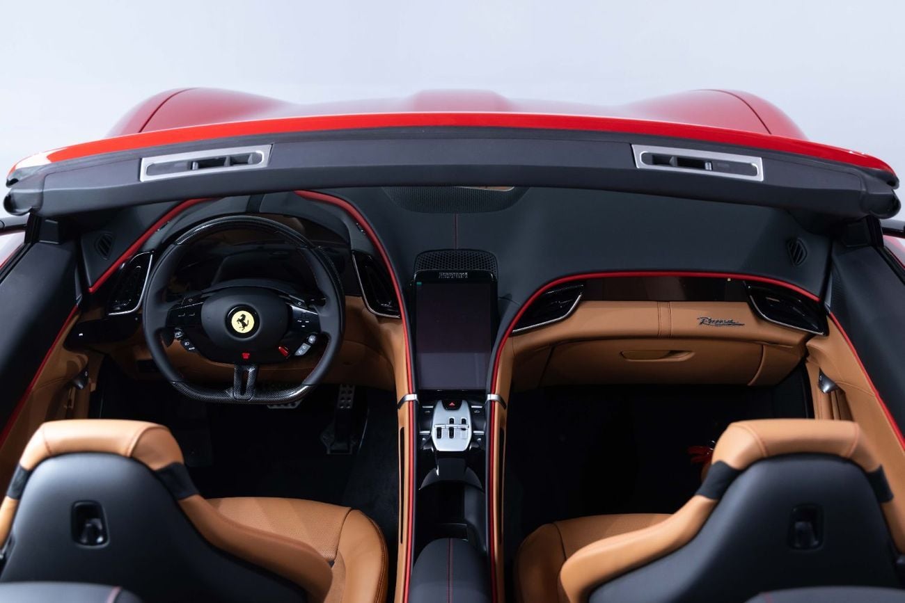 فيراري روما Spider – Delivery Mileage | Red Exterior | Cuoio Interior