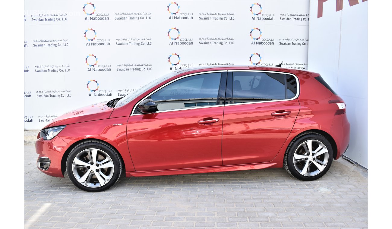 Peugeot 308 GT LINE 1.6L 2015 GCC DEALER WARRANTY