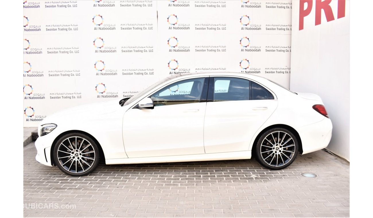 مرسيدس بنز C200 AED 3624 PM | 2.0L GCC DEALER WARRANTY