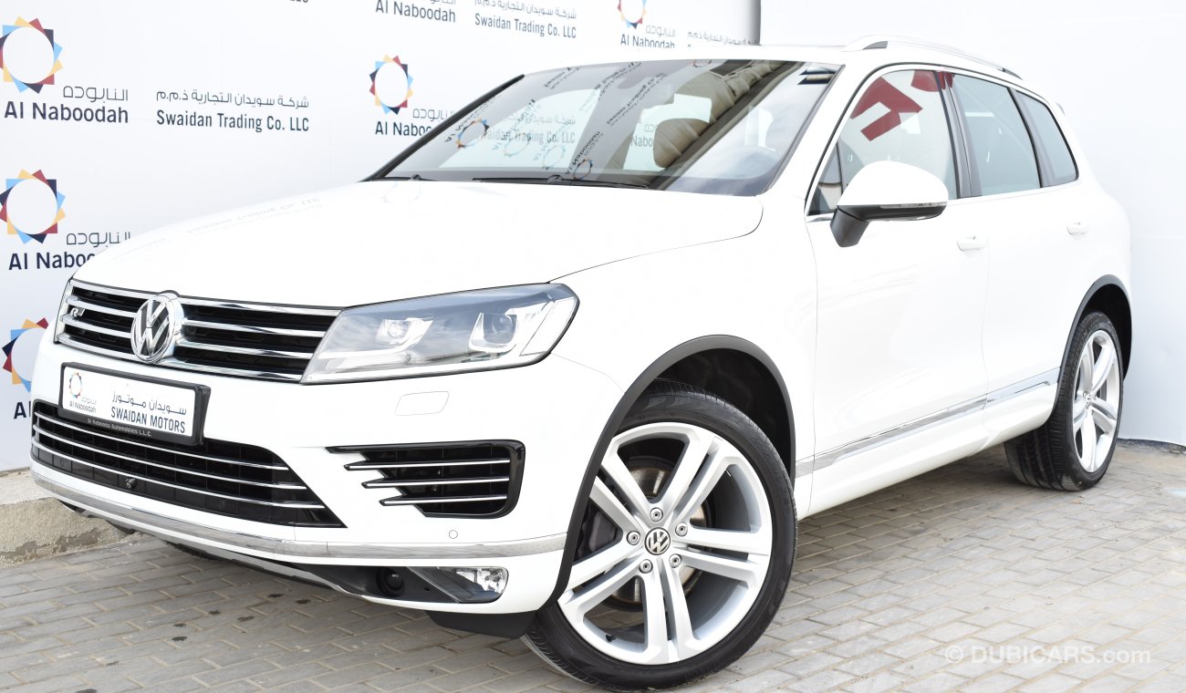 Volkswagen Touareg 3.6L V6 R LINE 2016 GCC WITH DEALER WARRANTY