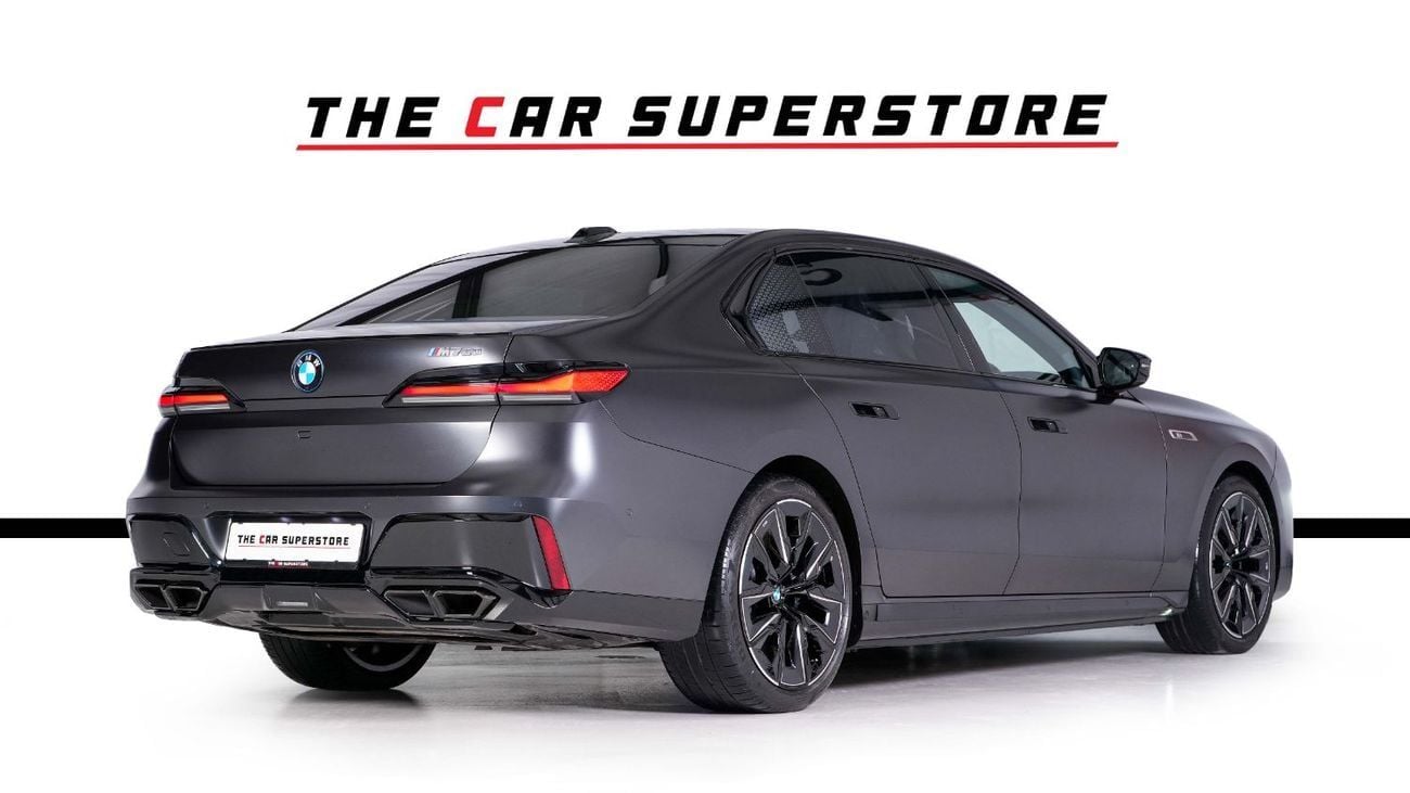 BMW M760e Frozen Black Matt-Special Order-High Specifications-M Sports Package-Rear Executive Lounge
