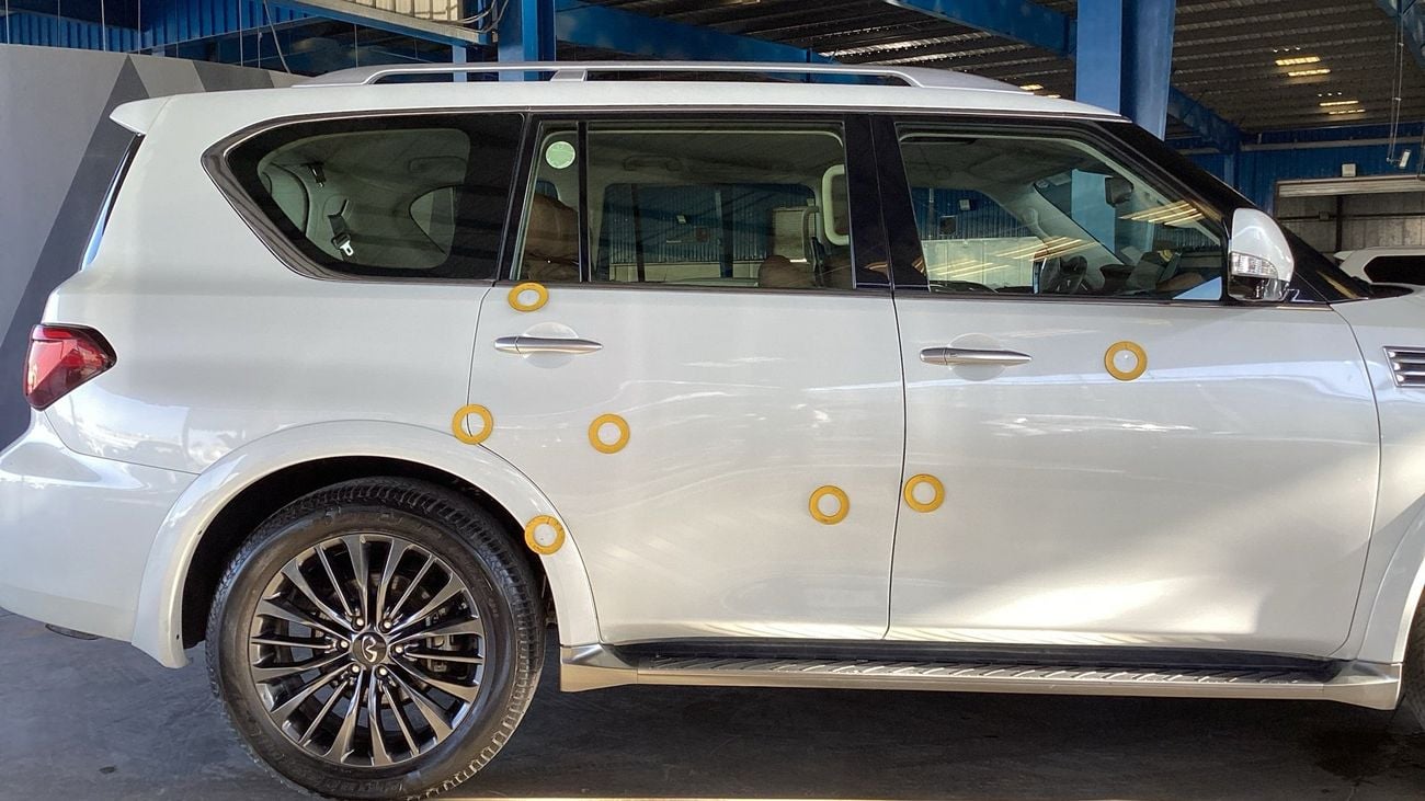 Infiniti QX80 LUXE SENSORY PROACTIVE 5.6 SENSORY AUTO 4WD 8 SEATS | Guaranteed Warranty | 0 Down Payment
