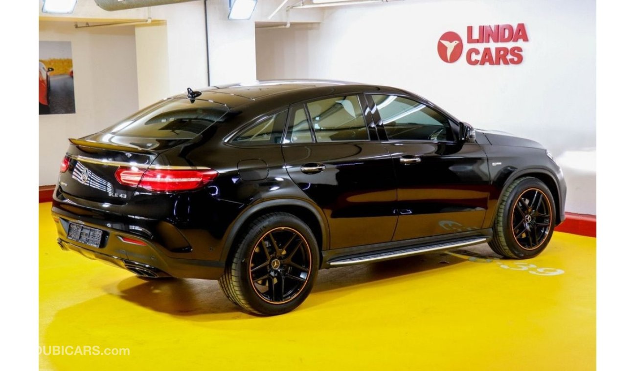 Mercedes-Benz GLE 43 AMG RESERVED ||| Mercedes Benz GLE 43 Coupe Orange Edition 2018 GCC under Warranty with Flexible Down-Pa