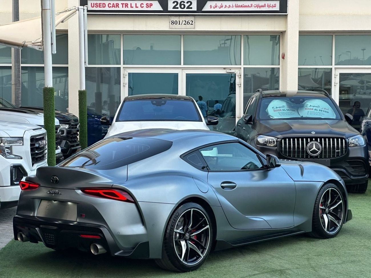 تويوتا سوبرا ‎تويوتا سوبرا جي ار خليجي 2022 ‎تشييكات الوكالة  ‎صبغ وكالة بحالة الوكالة V6 ‎فل اوبشن فل كاربن فايب