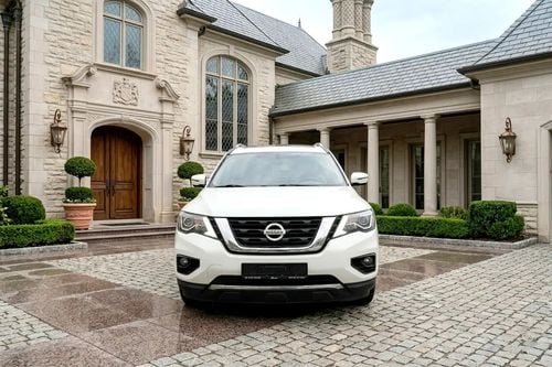 Nissan Pathfinder SL 3.5L (7 Seater) (SL) GCC SPECS WHITE WITH SUNROOF