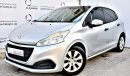 Peugeot 208 1.6L ACTIVE HATCHBACK 2016 GCC SPECS