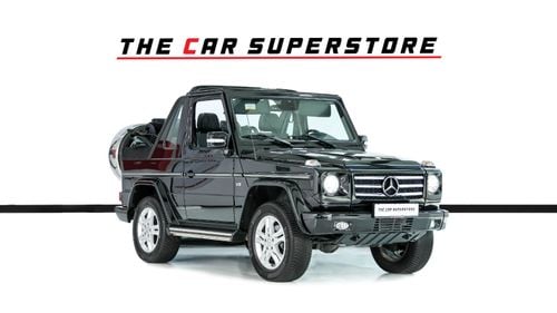 Mercedes-Benz G 500 Std 5.5L Convertible-Serviced At Gargash-Full Service History-Collectors Dream