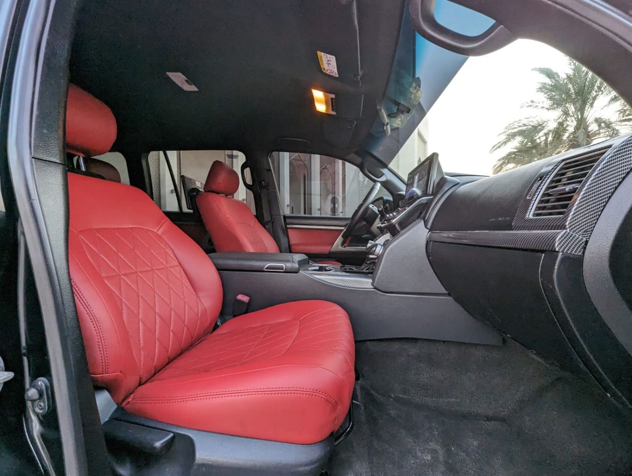 Toyota Land Cruiser Toyota Landcruiser 2016 LHD black exterior and red interior 7 seaters