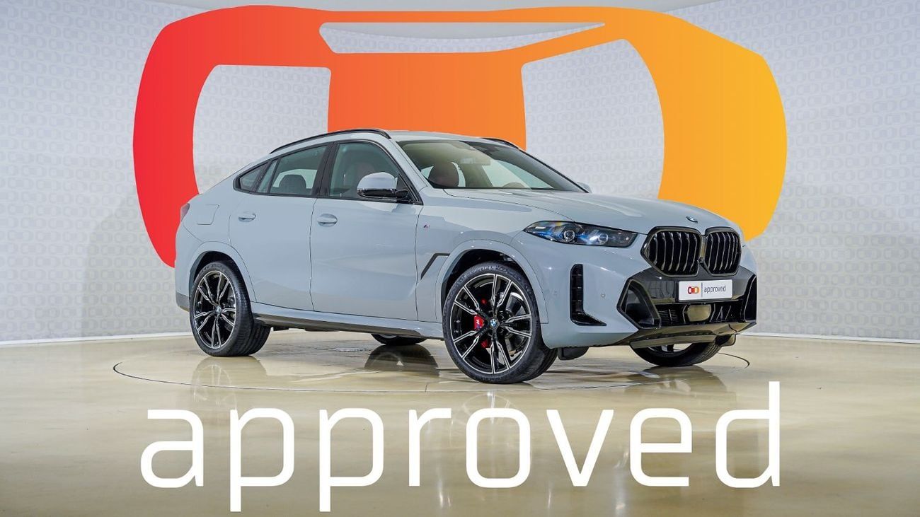 BMW X6 40i M Sport 3.0L | AED 5,500 PM | Warranty- Service July 2027 | GCC