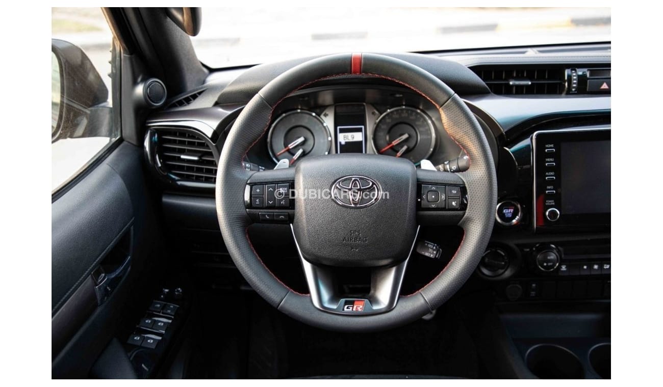 تويوتا هيلوكس 2023 Toyota Hilux 4x4 DC 2.8L GR Sport Diesel AT - Black inside Black