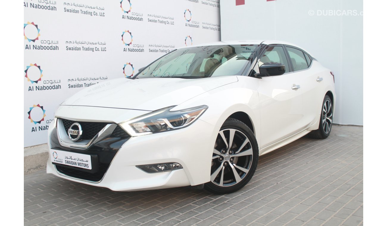 Nissan Maxima 3.5L SV V6 2016 GCC DEALER WARRANTY FREE INSURANCE