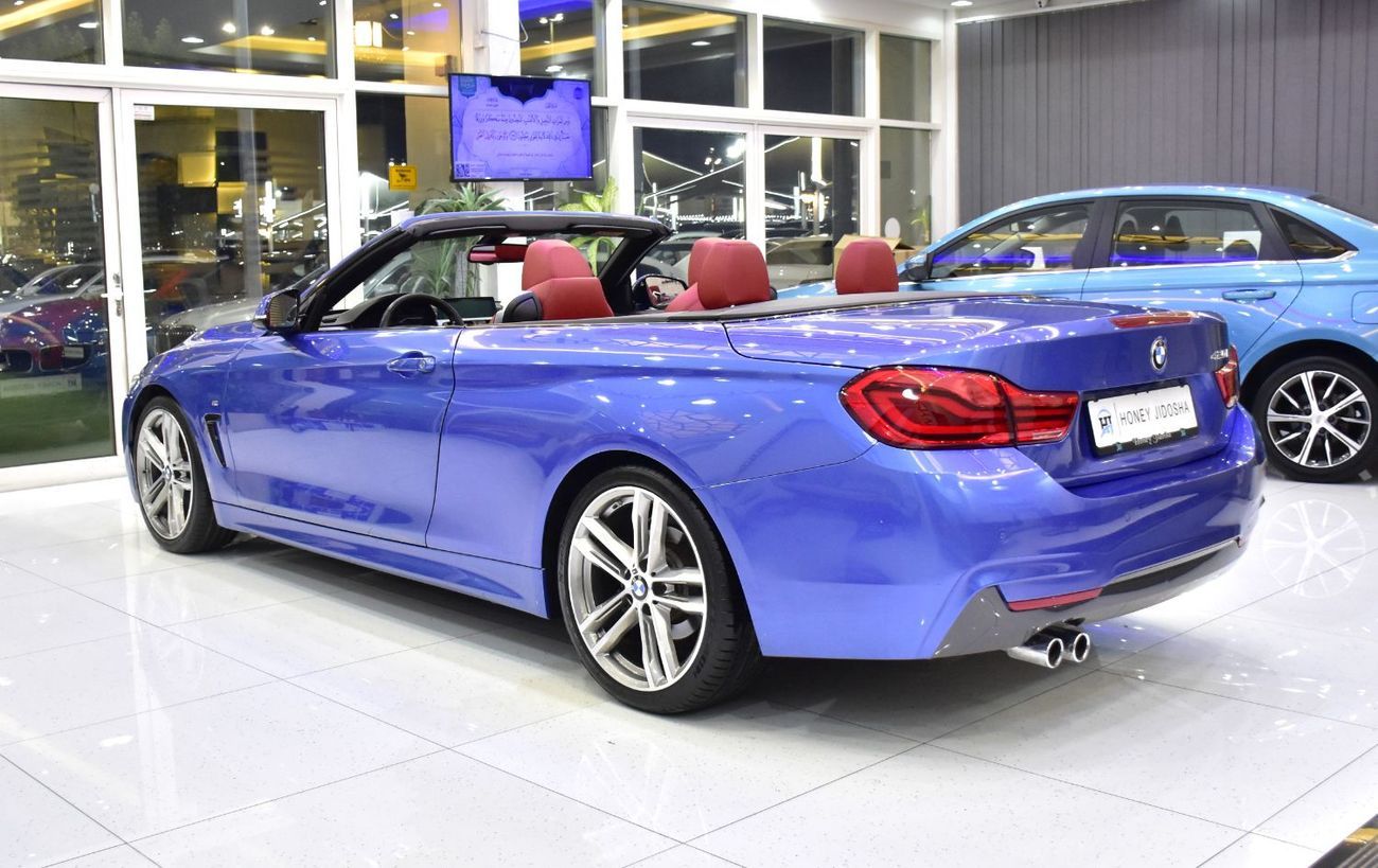 BMW 420i EXCELLENT DEAL for our BMW 420i M-Kit Convertible ( 2019 Model ) in Blue Color GCC Specs