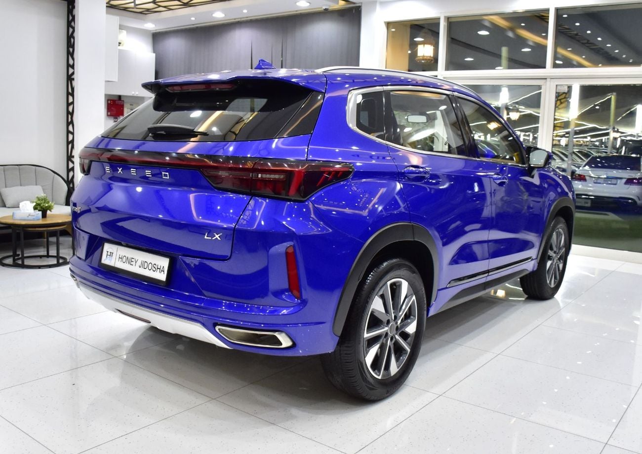 Exeed LX EXCELLENT DEAL for our Exeed LX 230T ( 2024 Model ) in Blue Color GCC Specs