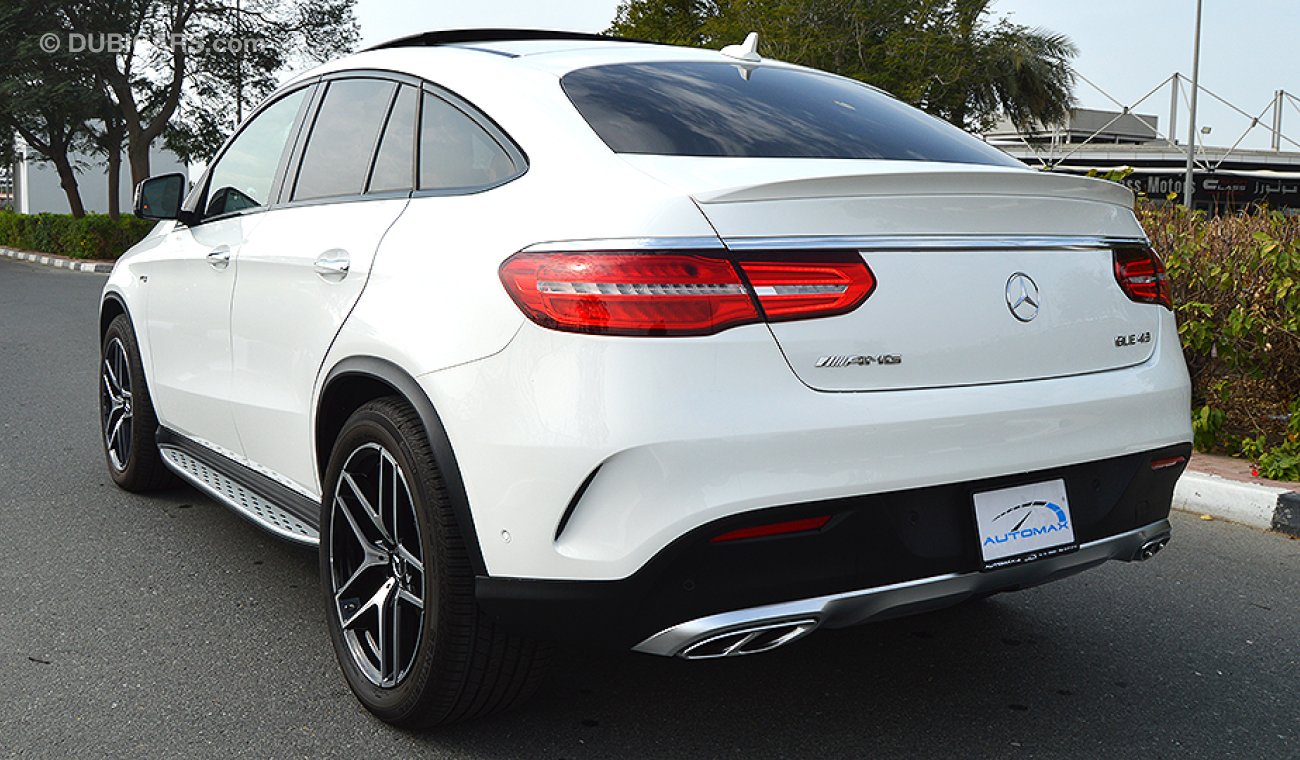 Mercedes-Benz GLE 43 AMG 2020, 3.0L V6 GCC, 0km w/2Yrs Unlimited Mileage Warranty + 3Yrs Service @ EMC