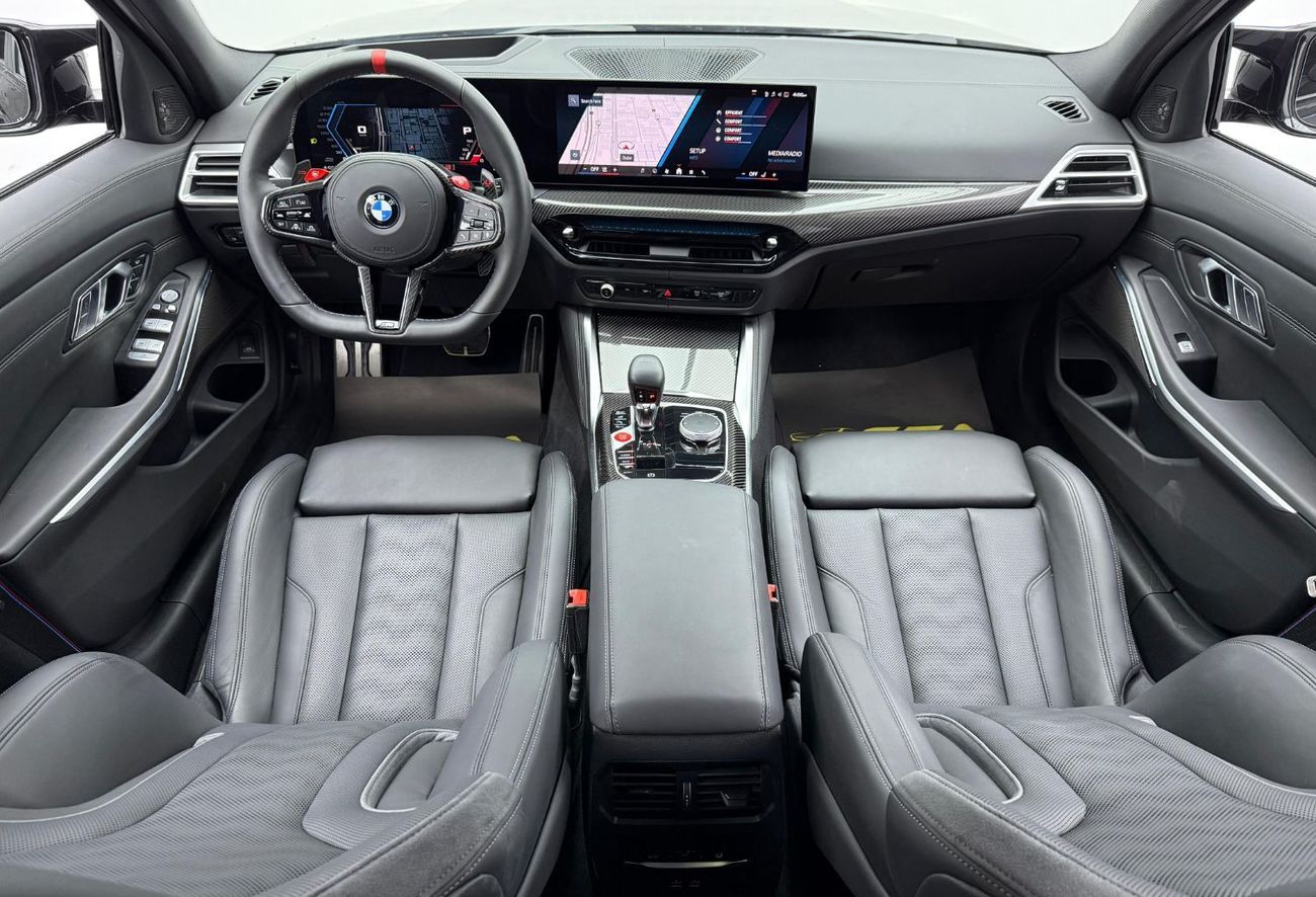 BMW M3 2025 BMW M3 Competition, 2029 BMW Warranty + Service Pack, Very Low Km, Fully Loaded, GCC