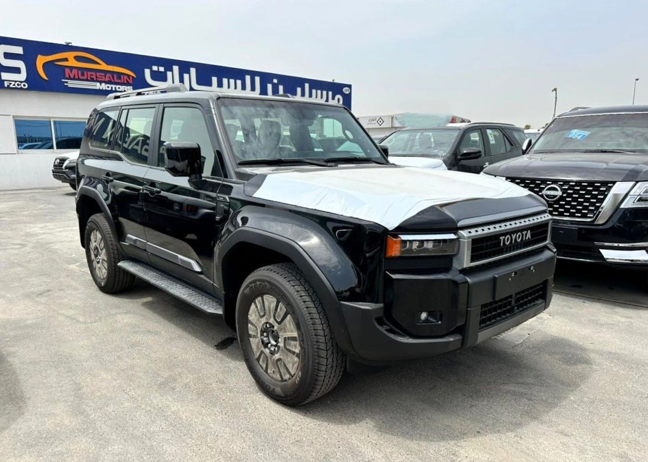 تويوتا برادو TOYOTA PRADO 2.4L PETROL BLACK 2025 GCC ALL-ROUNDER FULL (Export Only)