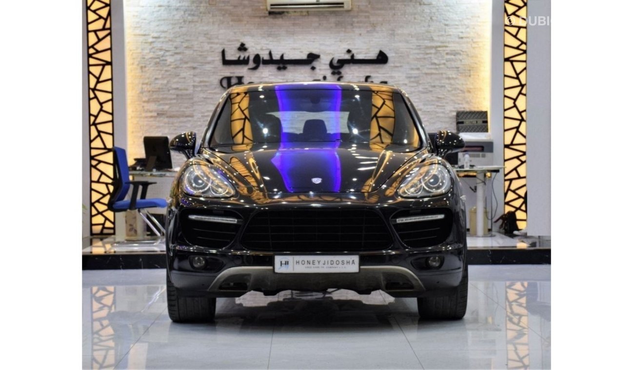 Porsche Cayenne Turbo EXCELLENT DEAL for our Porsche Cayenne TURBO ( 2012 Model ) in Black Color GCC Specs