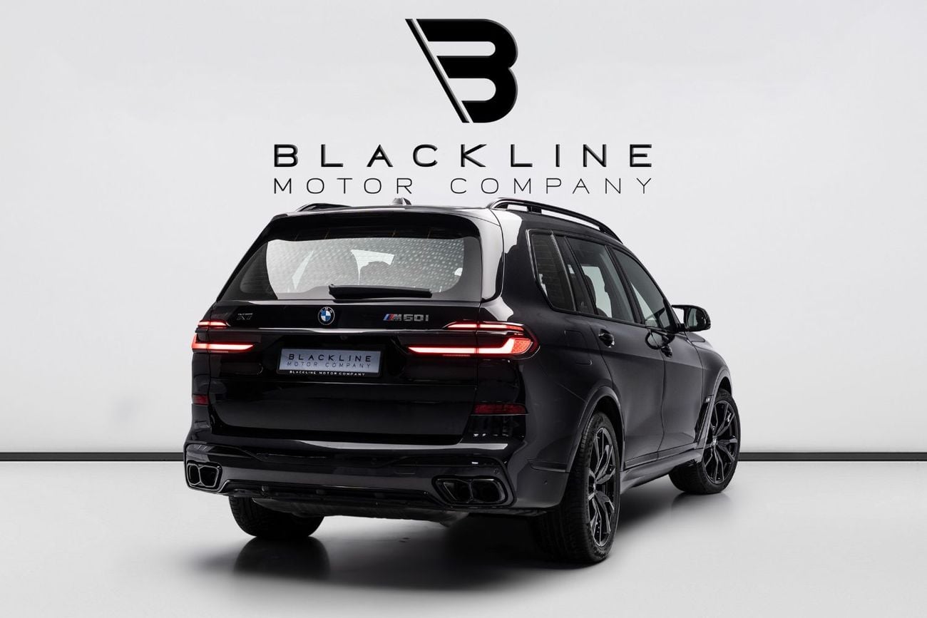 BMW X7 M60i XDRIVE BUY NOW, PAY 2027 | THE BLACKLINE STANDARD | BMW Warranty + Service Contract, GCC, LOW K