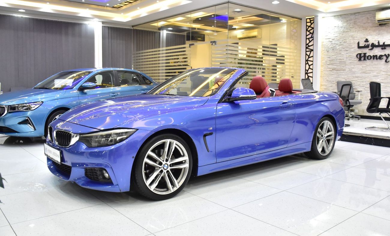 BMW 420i EXCELLENT DEAL for our BMW 420i M-Kit Convertible ( 2019 Model ) in Blue Color GCC Specs