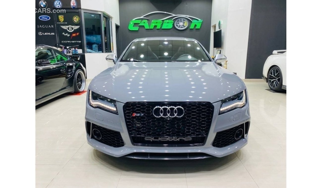 Audi RS7 EWB AUDI RS7 GCC IN AMAZING CONDTION WITH NARDO GRAY ORIGINAL COLOR  FOR 189K AED