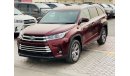 تويوتا كلوجير Toyota Kluger Petrol engine model FEB/2014 maroon color 7 seater  with push start and leather seats