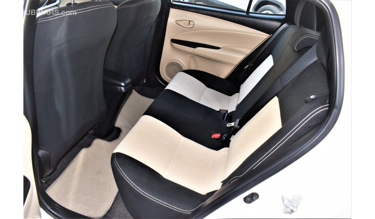 Toyota Yaris AED 919 PM | 1.3L SE HATCHBACK 2019 GCC WARRANTY