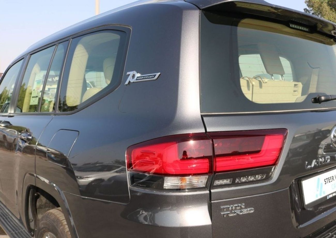 تويوتا لاند كروزر VX 2022| TWIN TURBO 3.5L 70TH ANNIVERSARY V6 WITH RADAR A/T JBL SOUND 4WD PETROL EXPORT ONLY