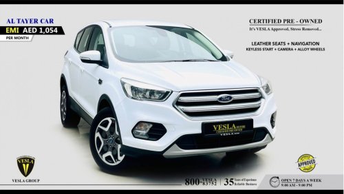 Ford Escape GCC / 2020 / LEATHER SEATS + ALLOY WHEELS + NAVIGATION + CAMERA + KEYLES / UNLIMITED KMS WARRANTY