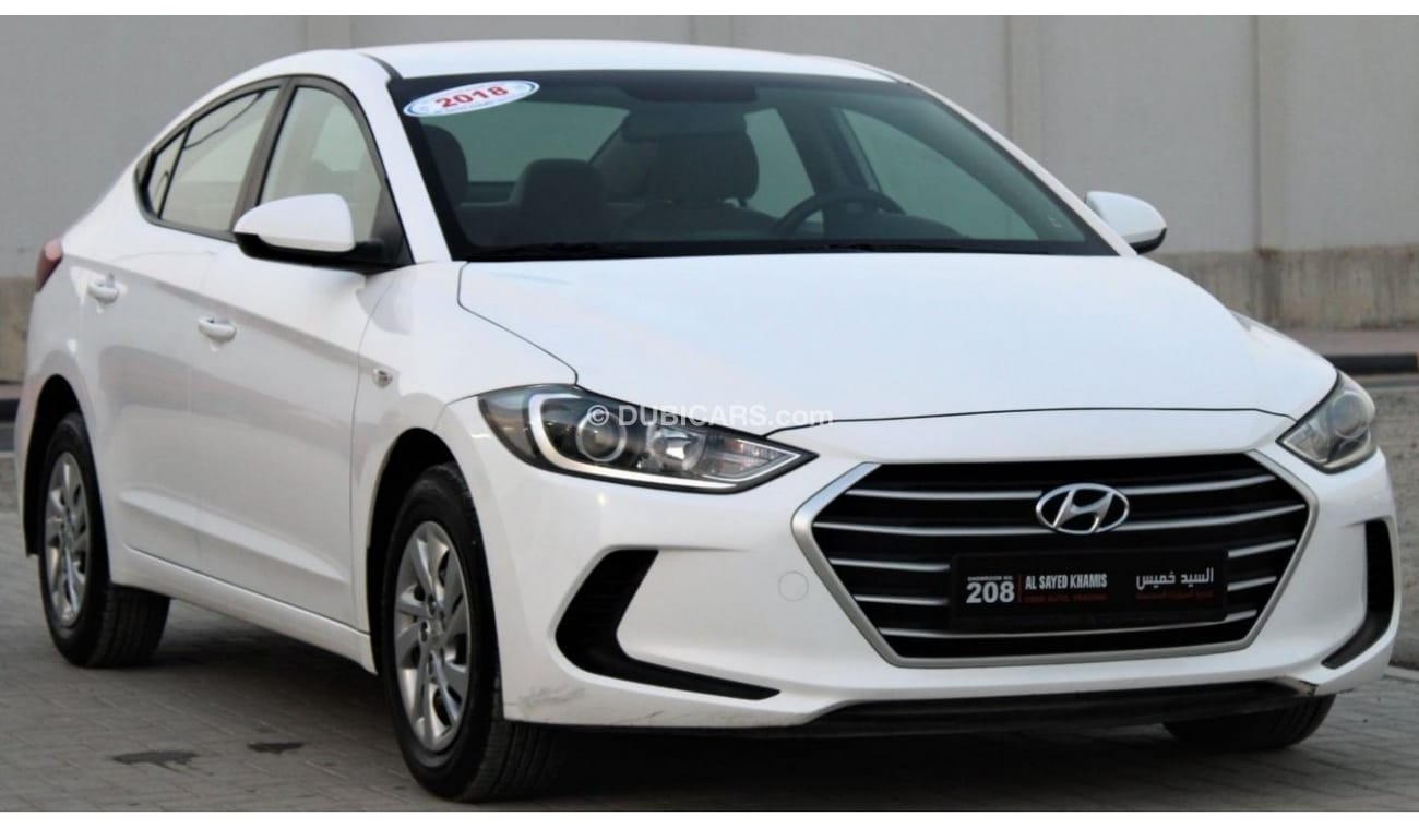 هيونداي إلانترا هيونداي إلنترا 2018 خليجي بحالة ممتازة بدون حوادث نظيفه جدا من الداخل والخارج