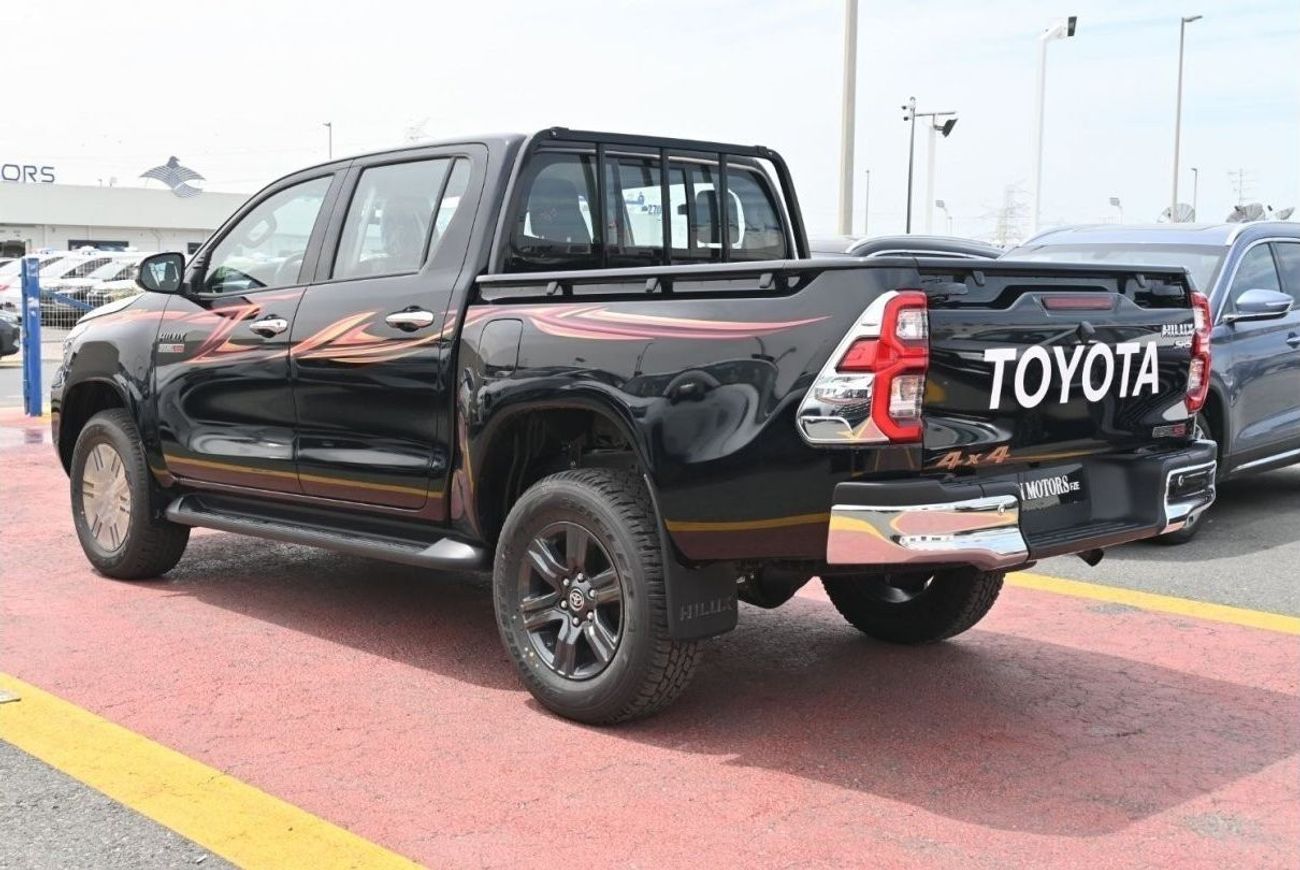 تويوتا هيلوكس Toyota Hilux SR5 2.4L Diesel Automatic, Double Cab,  Color Black , Model 2023