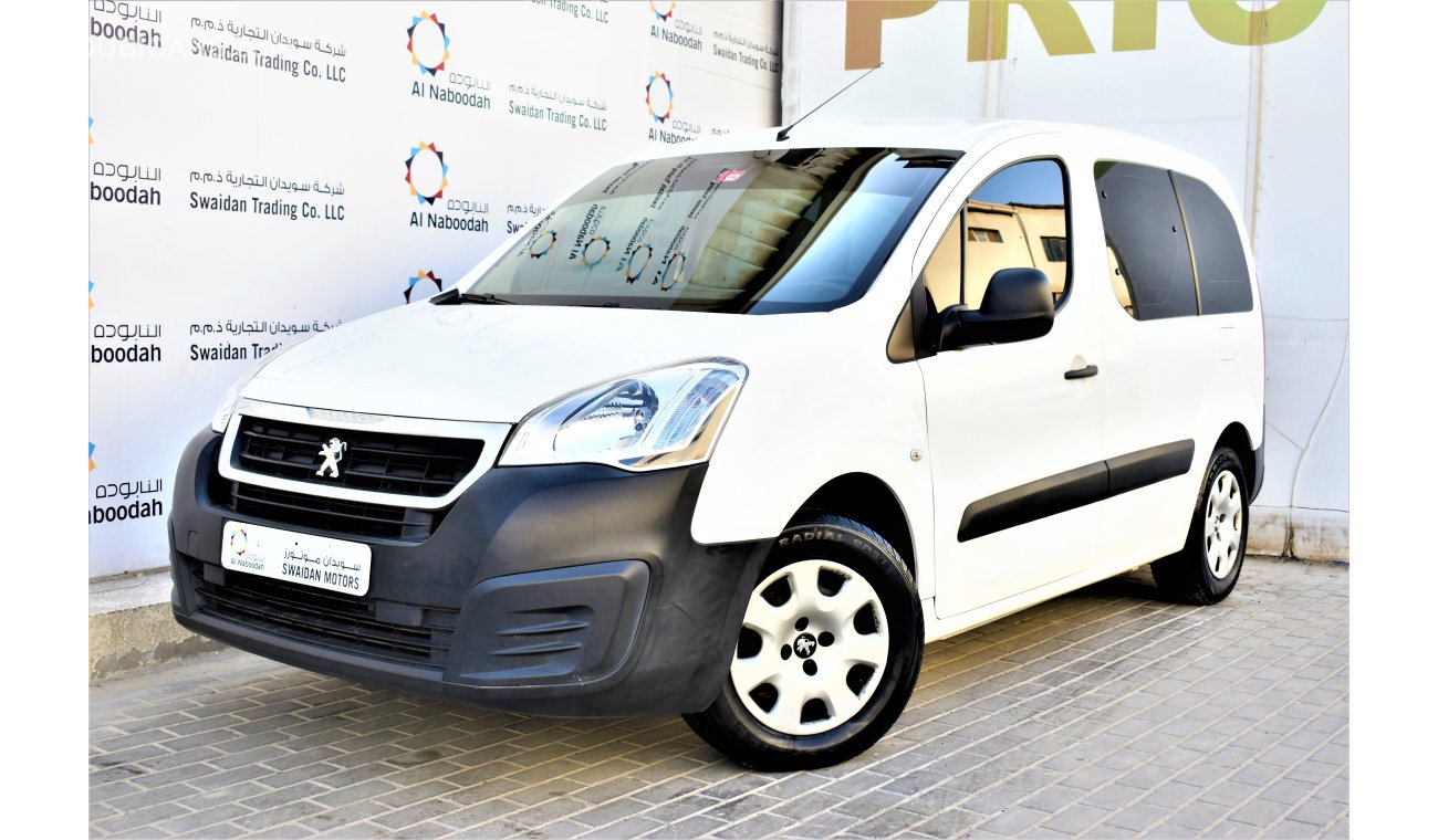 Peugeot Partner Tepee 1.6L MANUAL 2017 GCC AGENCY WARRANTY UP TO 2022 OR 100,000KM