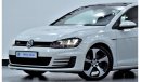 فولكس واجن جولف EXCELLENT DEAL for our Volkswagen GTi ( 2016 Model! ) in White Color! GCC Specs