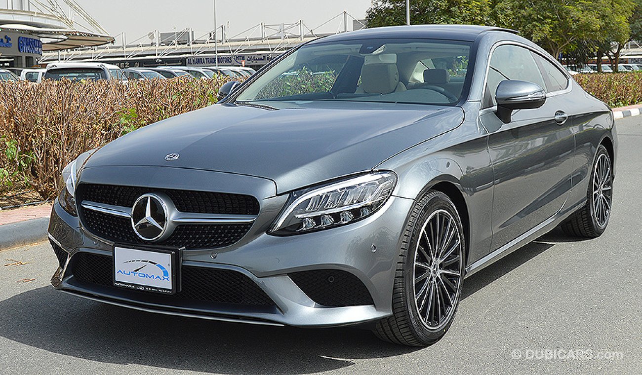 Mercedes-Benz C 200 Coupe AMG 2019, GCC, 0km with 2 Years Unlimited Mileage Warranty from Dealer