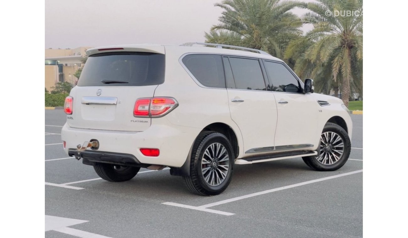 Nissan Patrol 2015 GCC model, full option, 5 cams, small machine, SE PLATINUM, rear screens, 8 cylinders