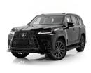 لكزس LX 700h F SPORT سيارة F-Sport موديل 2026 باللونين الأسود والأحمر (بدون نظام ركن آلي)
