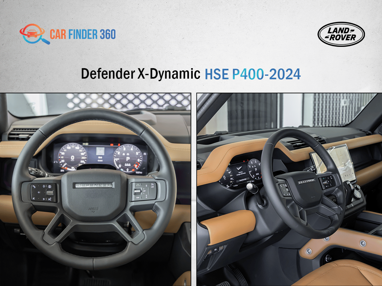 Land Rover Defender Land Rover Defender X-Dynamic HSE P400 - White  - Tan Interior -  2026 - GCC(Export Only)