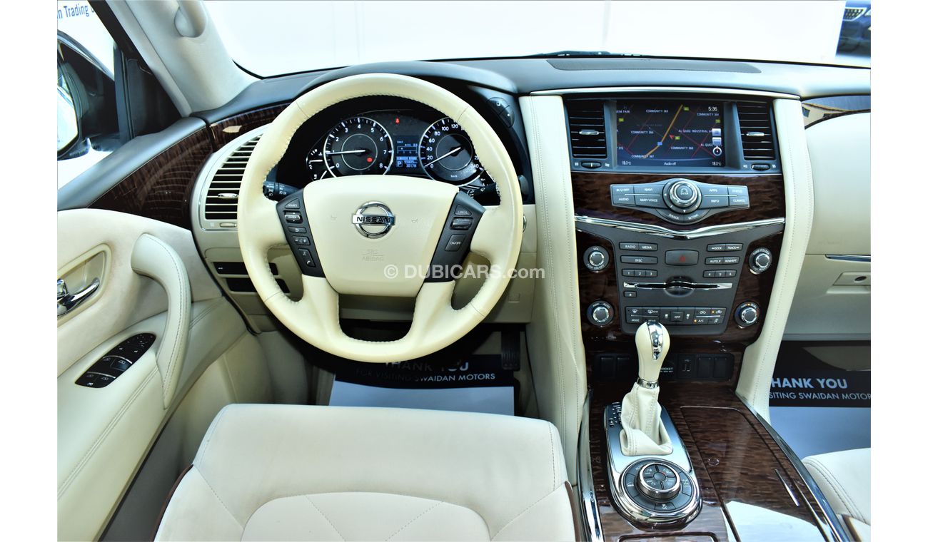 نيسان باترول 4.0L SE V6 4WD 2018 GCC SPECS WITH DEALER WARRANTY