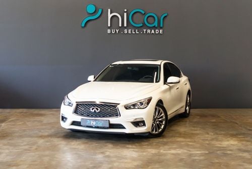Infiniti Q50 Luxe 3.0L AED 1,474 pm • 0% Downpayment • Infiniti Q50 Luxe • 1 Year Warranty