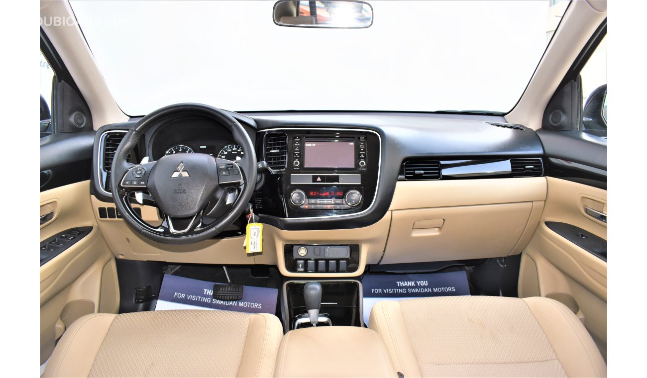 Mitsubishi Outlander | AED 1566 PM | 0% DP | 2.4 GLX 2019 GCC DEALER WARRANTY